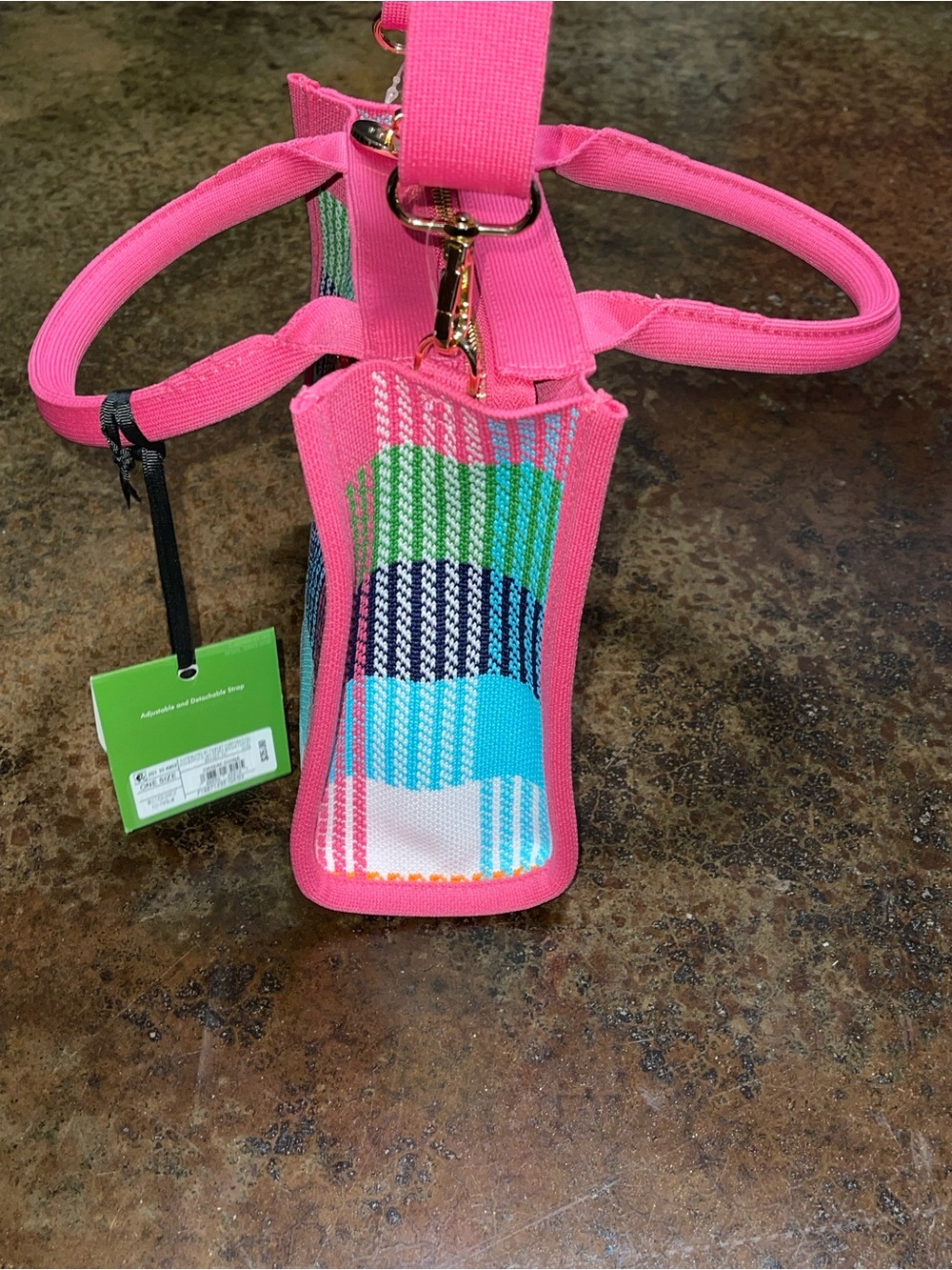 Kate Spade Pink Multi-Color Woven Mini Tote - Picture 3 of 11